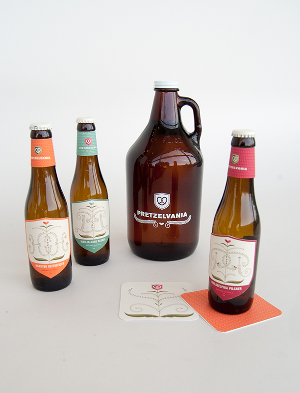 beer bottles and growler